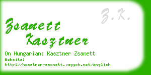 zsanett kasztner business card